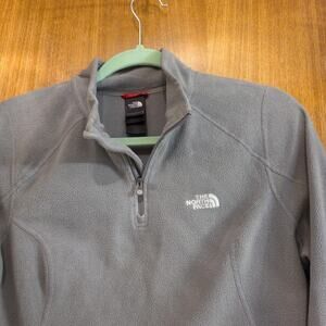 The North Face Classic Women’s Gray Pullover Fleece Quarter Zip Size Medium